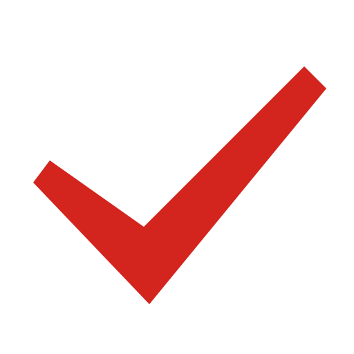 Cartoon checkmark